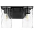 Quorum International Steinway 2 Light 12" Wide Vanity Light Matte Black