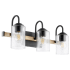 Quorum International 2 Light 24" Wide Bathroom Vanity Light Noir / Driftwood