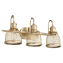 Quorum International Omni 3 Light 23" Wide Vanity Light Aged Brass