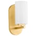 Quorum International Providence 9" Tall Bathroom Sconce Aged Brass