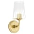 Quorum International Providence 10" Tall Bathroom Sconce Aged Brass