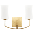 Quorum International Providence 2 Light 11, 15" Tall Bathroom Sconce Gold Leaf