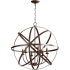 Quorum International Celeste 6 Light 25-1/2" Wide Taper Candle Chandelier Oiled Bronze