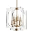 Quorum International Broadway 8 Light 21" Wide Taper Candle Chandelier Aged Brass
