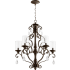 Quorum International San Miguel 5 Light 27-1/2" Wide Taper Candle Chandelier Vintage Copper