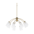 Quorum International Wallinger 8 Light 32" Wide Chandelier Aged Brass