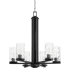 Quorum International Steinway 6 Light 25" Wide Chandelier Matte Black