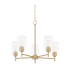 Quorum International Goodwin 5 Light 25" Wide Chandelier Aged Brass
