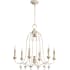 Quorum International Venice 6 Light 25" Wide Single Tier Chandelier with Crystal Accents Persian White