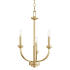 Quorum International Reyes 3 Light 19" Wide Candle Style Chandelier Aged Brass