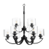 Quorum International Dakota 9 Light 30" Wide Chandelier Noir
