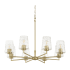 Quorum International Belinder 8 Light 32" Wide Chandelier Aged Brass