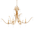Quorum International Majesty 6 Light 23" Wide Taper Candle Style Chandelier Gold Leaf