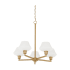 Quorum International Ayala 5 Light 28" Wide Chandelier Aged Brass