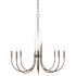 Quorum International Summit 8 Light 32" Wide Empire Chandelier Dark Brass