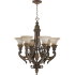 Quorum International Madeleine 6 Light 1 Tier Chandelier Corsican Gold