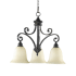 Quorum International Bryant 3 Light 25" Wide Chandelier Oiled Bronze