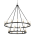 Quorum International Paxton 24 Light 42" Wide Ring Chandelier Textured Black / Aged Brass