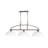 Quorum International Reyes 3 Light 46-1/2" Wide Linear Chandelier Oiled Bronze