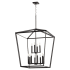 Quorum International Manor 12 Light 29" Wide Chandelier Noir