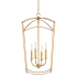 Quorum International Mantle 4 Light 15" Wide Pendant Gold Leaf