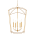 Quorum International Mantle 5 Light 19" Wide Pendant Gold Leaf