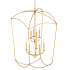 Quorum International Mantle 9 Light 25" Wide Pendant Gold Leaf