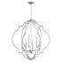 Quorum International Dublin 6 Light 30" Wide Chandelier Classic Nickel