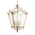 Quorum International Salento 19" Wide 4 Light Pendant with Glass Shade French Umber