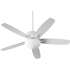Quorum International Breeze 52" 5 Blade Indoor Ceiling Fan with Light Kit Studio White