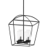 Quorum International Odeon 4 Light 19" Wide Pendant Matte Black