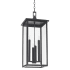 Quorum International Westerly 4 Light 13" Wide Pendant Textured Black