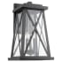 Quorum International Artesno 3 Light 22" Tall Outdoor Wall Sconce Textured Black
