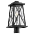 Quorum International Artesno 19" Tall Post Light Textured Black