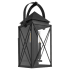 Quorum International Cassini 2 Light 20" Tall Outdoor Wall Sconce Matte Black