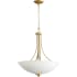 Quorum International Reyes 4 Light 19-1/2" Wide Pendant Aged Brass