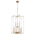 Quorum International Optic 9 Light 20" Wide Chandelier Aged Brass