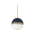 Quorum International Sunset 15" Wide Pendant Blue w/ Aged Brass