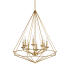 Quorum International Bennett 8 Light 29" Wide Chandelier Aged Brass