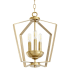 Quorum International Fort Worth 3 Light 13" Wide Pendant Aged Brass