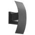Quorum International Curvo 13" Tall LED Outdoor Wall Sconce Noir