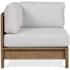 Real Flame Stratton Corner Outdoor Chair in Beechwood with Sunbrella® Cushions Beechwood