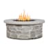 Real Flame Scottsdale 40 Inch Wide 50,000 BTU Free Standing Liquid Propane Round Fire Table Beige