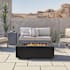 Real Flame Aegean 26 Inch Wide 50,000 BTU Free Standing Liquid Propane Rectangular Fire Table Black