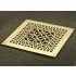 Reggio Registers Scroll Series 12" x 12" Floor Grille without Mounting Holes Brass