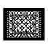 Reggio Registers Scroll Series 14" x 18" Grille with Mounting Holes Black Aluminum