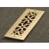 Reggio Registers Scroll Series 2-1/4" x 10" Grille with Mounting Holes Brass
