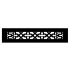 Reggio Registers Scroll Series 2-1/4" x 14" Floor Grille without Mounting Holes Black Aluminum