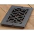 Reggio Registers Scroll Series 4" x 8" Floor Grille without Mounting Holes Cast Iron
