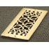 Reggio Registers Scroll Series 4" x 12" Floor Grille without Mounting Holes Brass